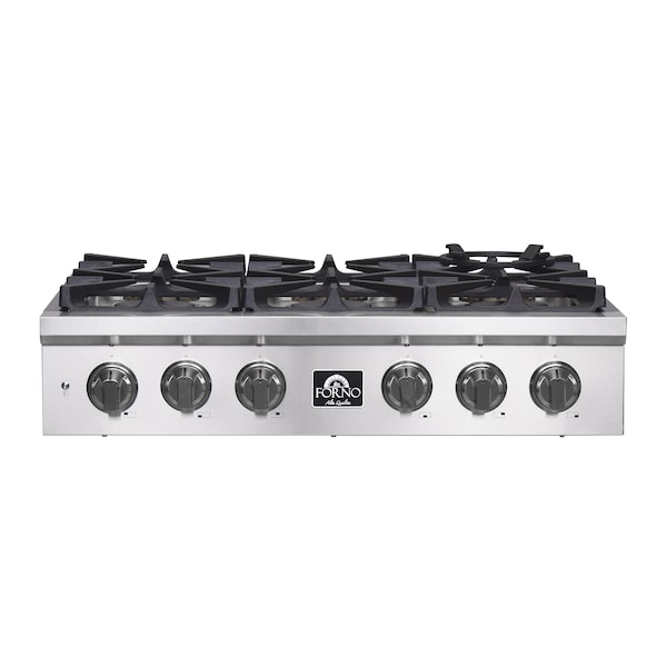 Forno SPEZIA ALTA QUALITA 36In. PRO-STYLE GAS RANGETOP FCTGS5751-36 - main